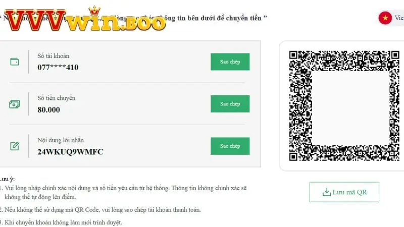 Khi làm theo hướng dẫn nạp tiền tại nhà cái cần lưu ý những gì?