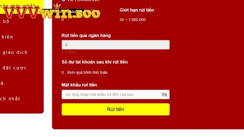 Cập nhật đầy đủ lưu ý để rút tiền thành công
