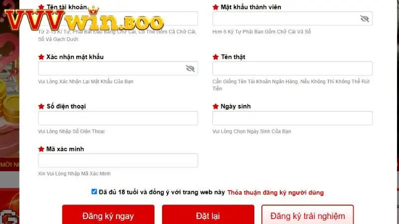 Mách tân thủ điều kiện cần thiết khi đăng ký tài khoản